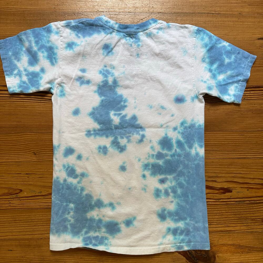 Official Selena blue white tie dyed short sleeve graphic shirt SIZE S - Picture 4 of 4